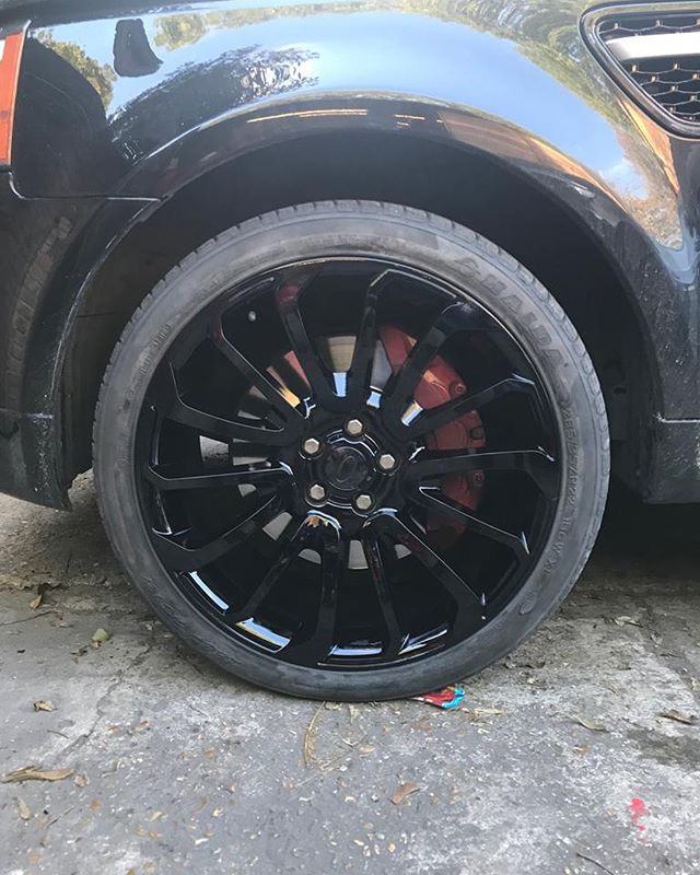 glossed black alloys