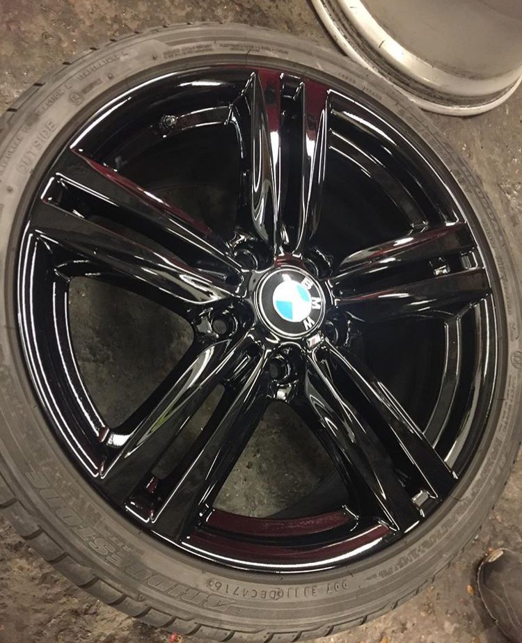 BMW black alloys