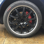 Black alloy rims