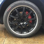Black alloy rims