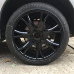 Black alloy rims