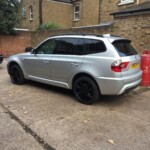 BMW with black rims