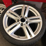 white alloy rims