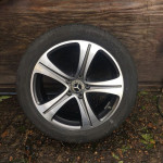 Silver Mercedes rim design