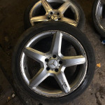 scraped Mercedes rims