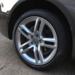 Silver Audi rims