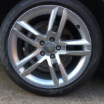 Silver Audi alloys