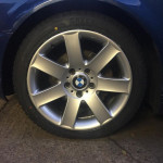 silver BMW rims