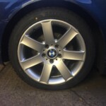silver BMW rims