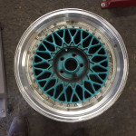 blue and silver rims