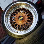 Copper and silver rim design