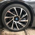 BMW sliver and black alloys